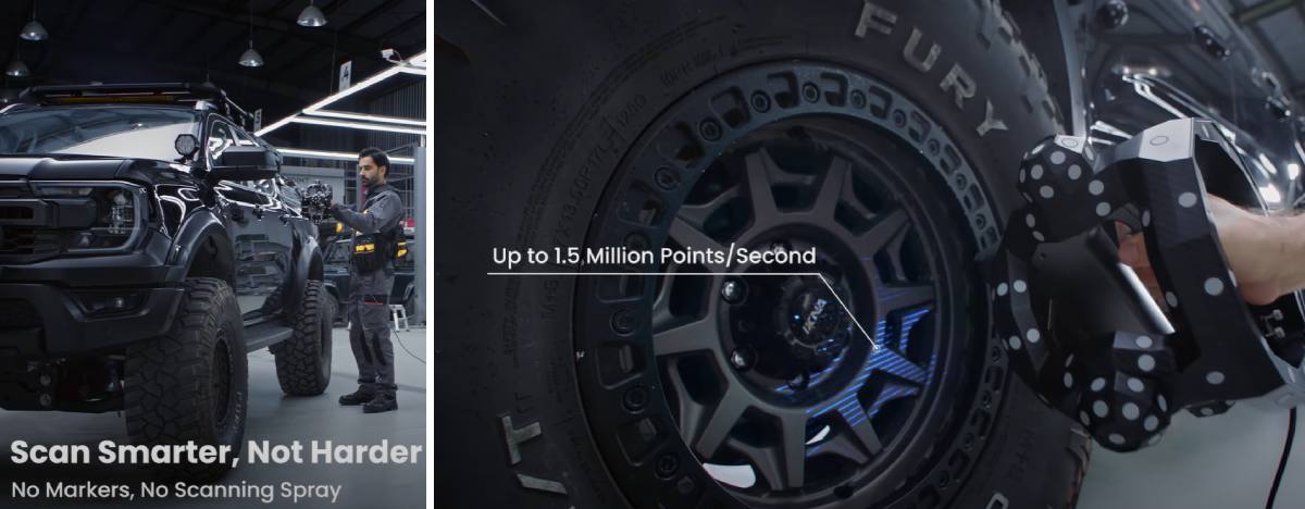 Alta precisión y velocidad de escaneo, escaneo de agujeros